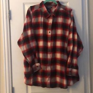 26W Lands End Flannel Shirt